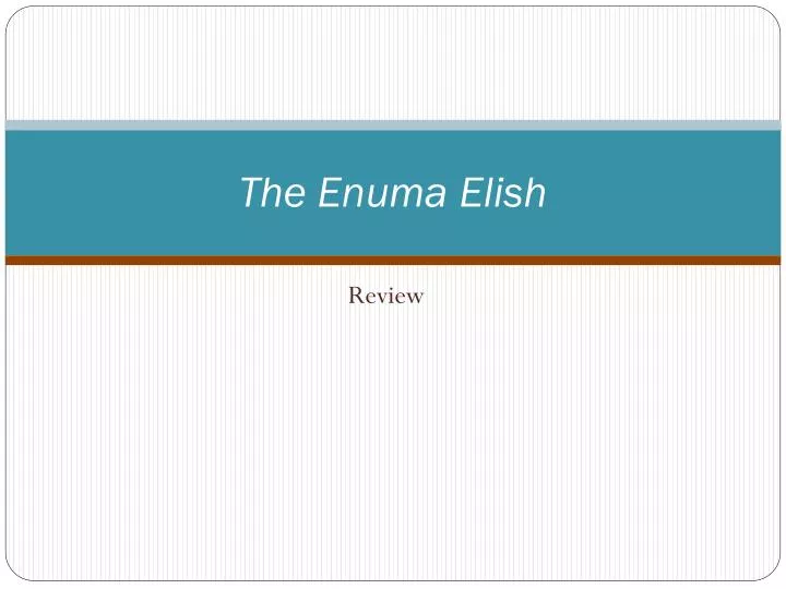 the enuma elish