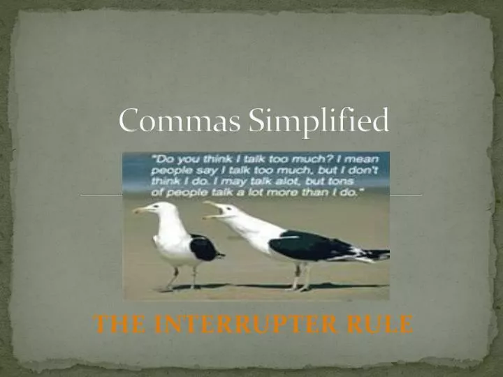 commas simplified