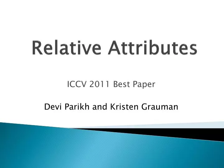 relative attributes