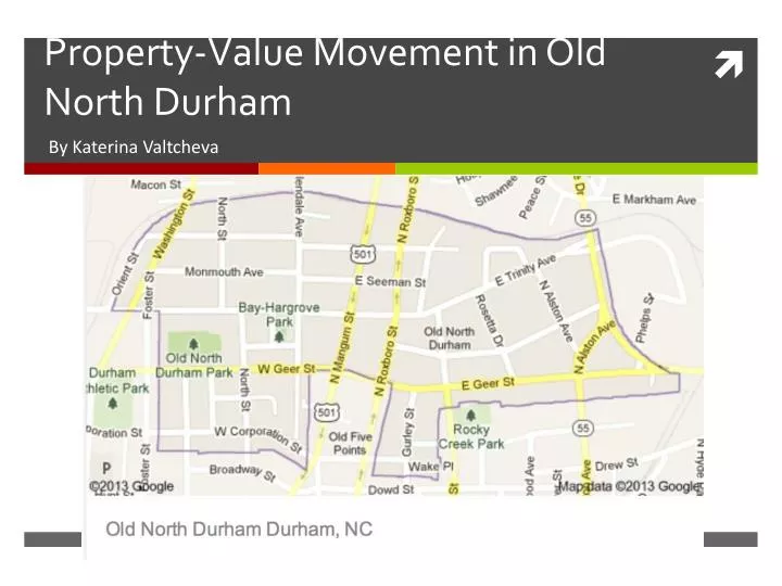 property v alue movement in old north durham