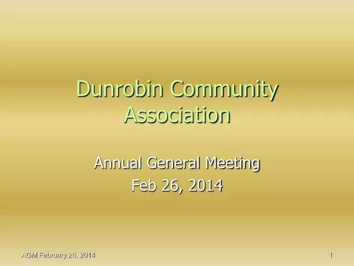 dunrobin community association