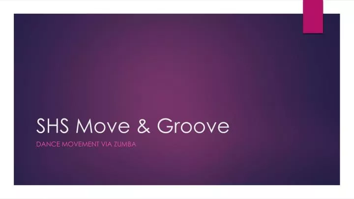 shs move groove