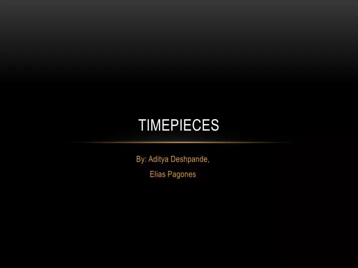 timepieces