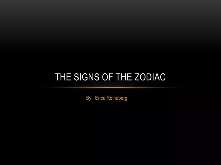 the signs of the zodiac
