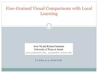 Fine-Grained Visual Comparisons with Local Learning