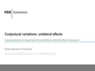 Conjectural variations: unilateral effects