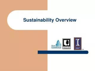 Sustainability Overview