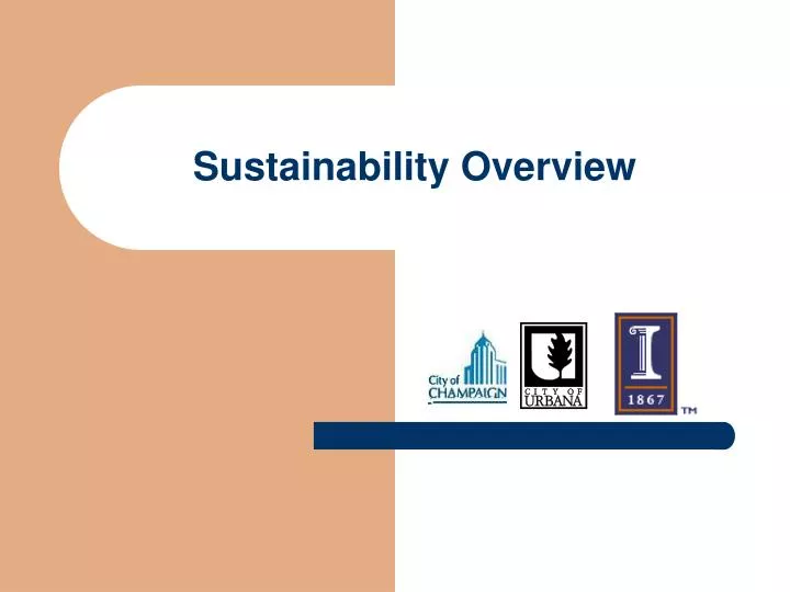 sustainability overview