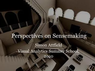 Perspectives on Sensemaking