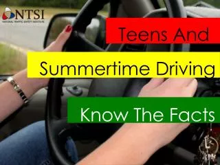 Teens Experience More Car Crashes in the Summer