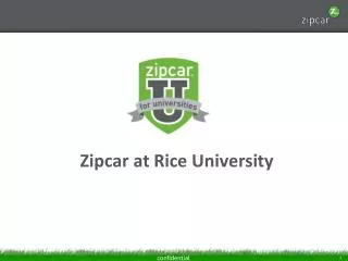 Zipcar at Rice University