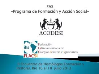 fas programa de formaci n y acci n social