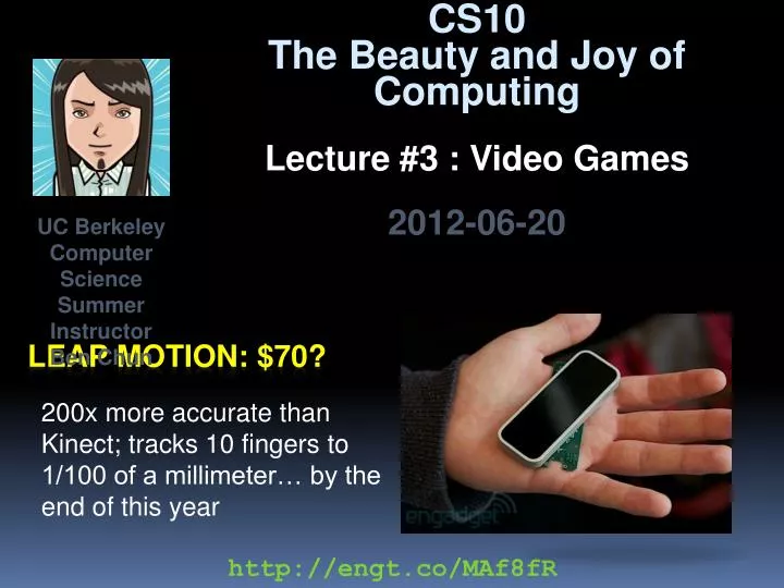 200x more accurate than kinect trac ks 10 fingers to 1 100 of a millimeter by the end of this year