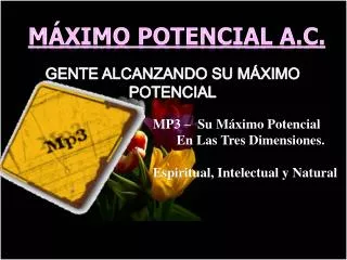 m ximo potencial a c