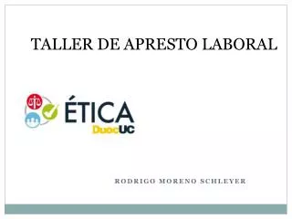 TALLER DE APRESTO LABORAL