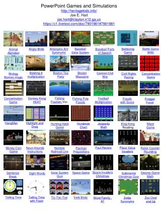 PowerPoint Games and Simulations
