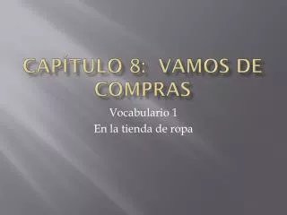 cap tulo 8 vamos de compras