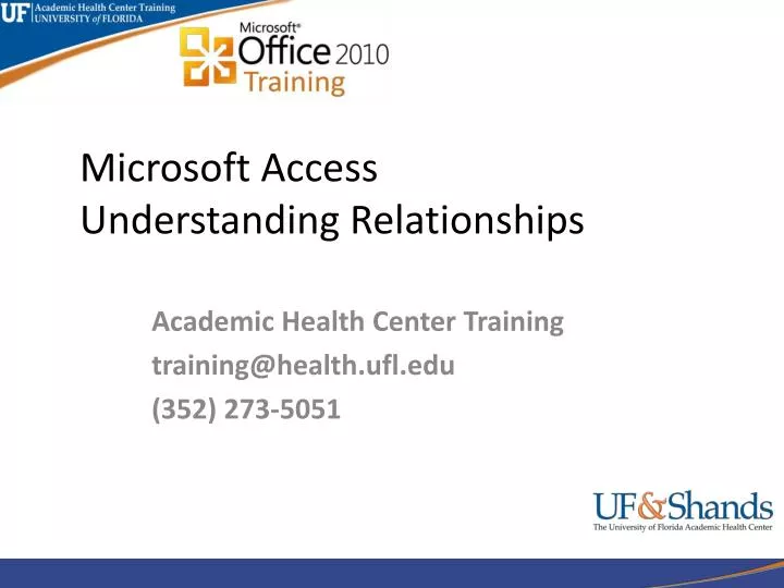 microsoft access understanding relationships