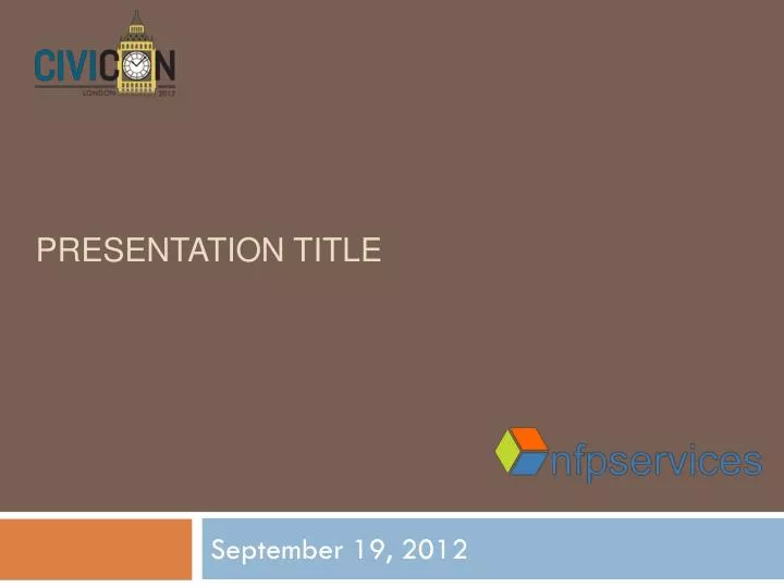 presentation title