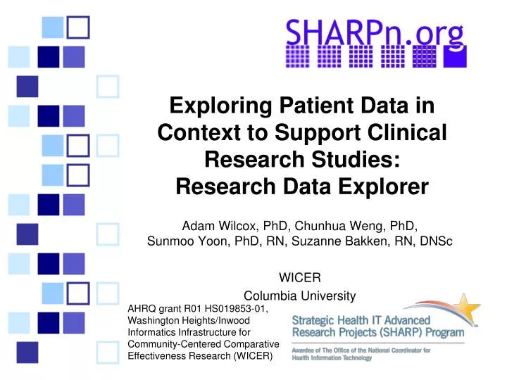 exploring patient data in context to support clinical research studies research data explorer
