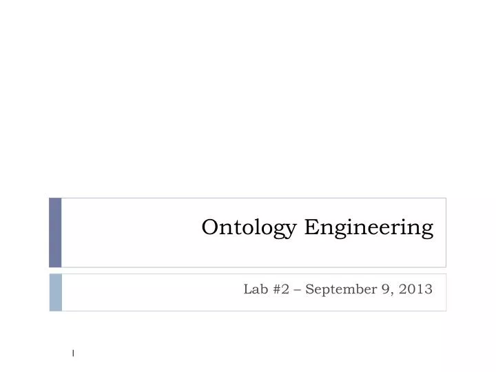 ontology engineering