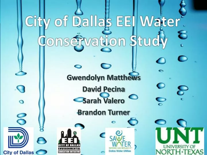 city of dallas eei water conservation study