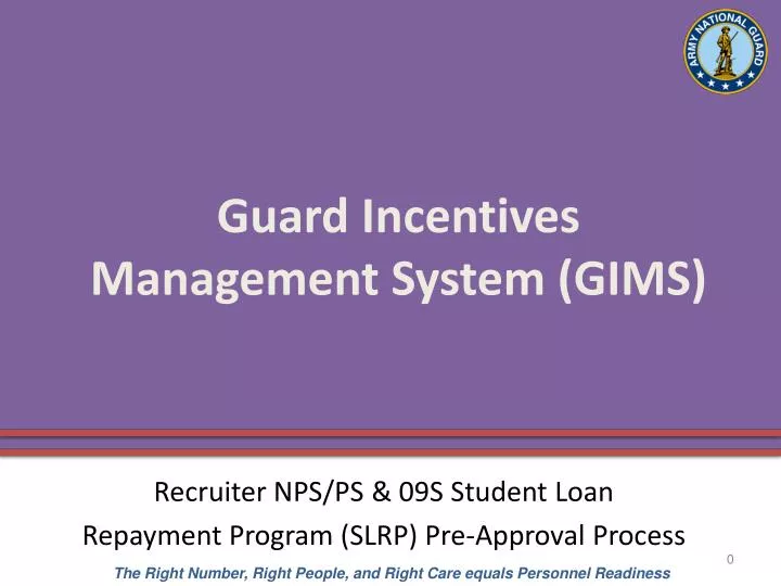 guard incentives management system gims
