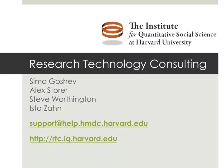 research technology consulting