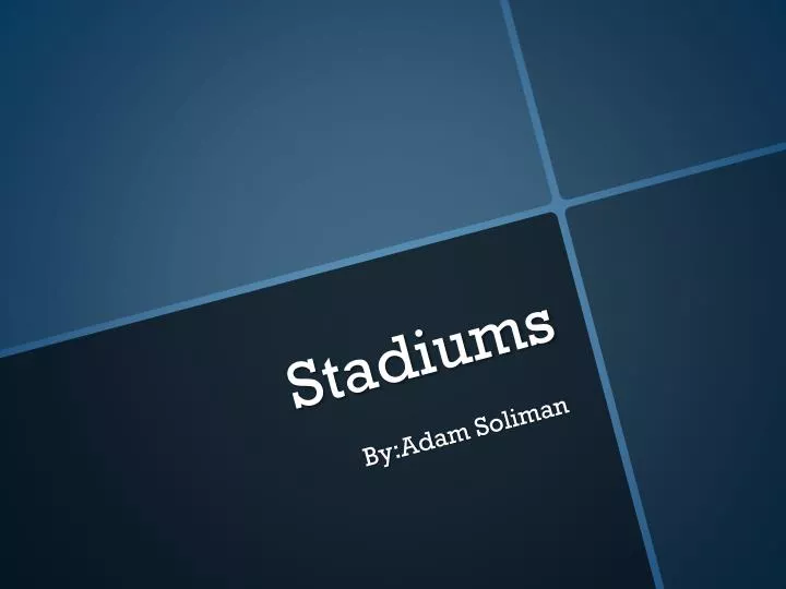 stadiums