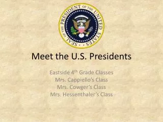 Meet the U.S. Presidents