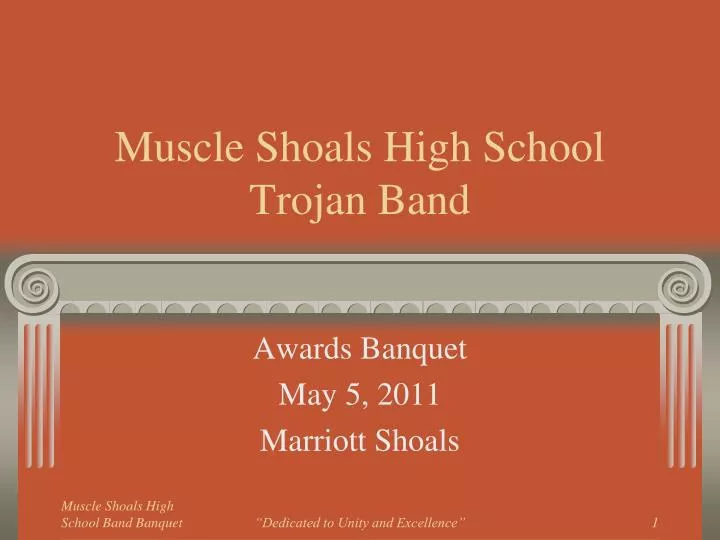 muscle shoals high school trojan band