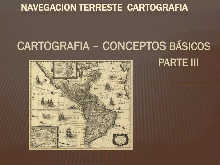 navegacion terreste cartografia