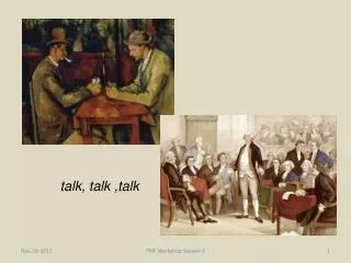 talk, talk ,talk
