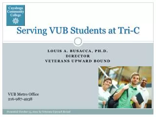 Serving VUB Students at Tri-C
