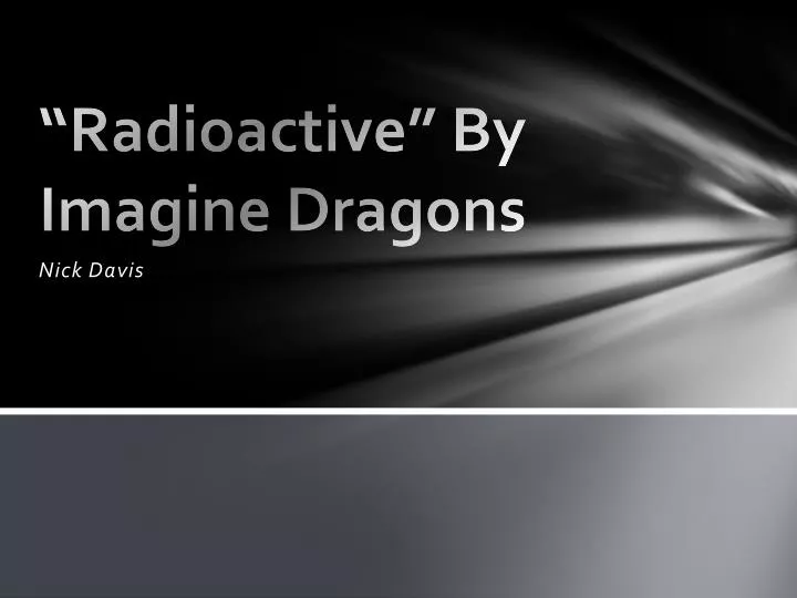 radioactive by imagine dragons