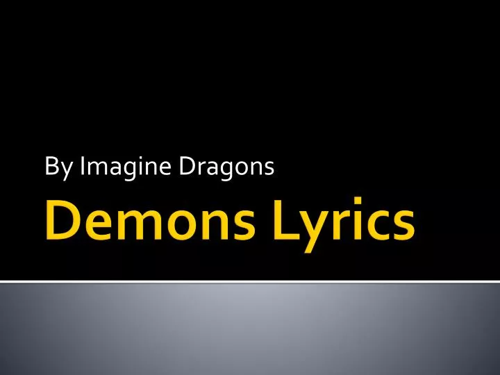 by imagine dragons