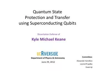 Quantum State Protection and Transfer using Superconducting Qubits