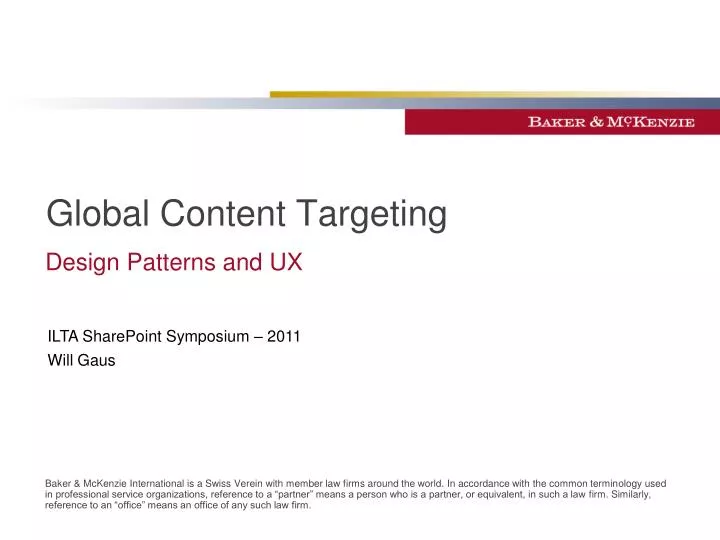 global content targeting