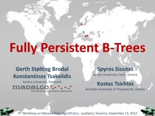 Fully Persistent B-Trees