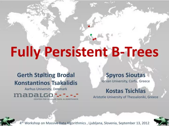 fully persistent b trees