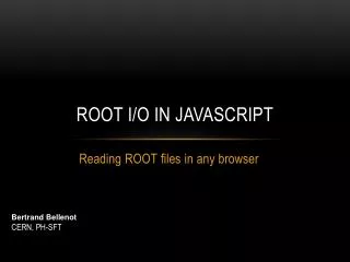 ROOT I/O in JavaScript