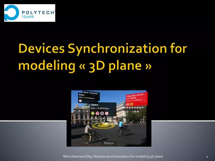 devices synchronization for modeling 3d plane
