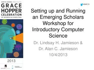 Setting up and Running an Emerging Scholars Workshop for Introductory Computer Science