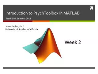 Introduction to PsychToolbox in MATLAB