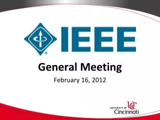 General Meeting February 16, 2012