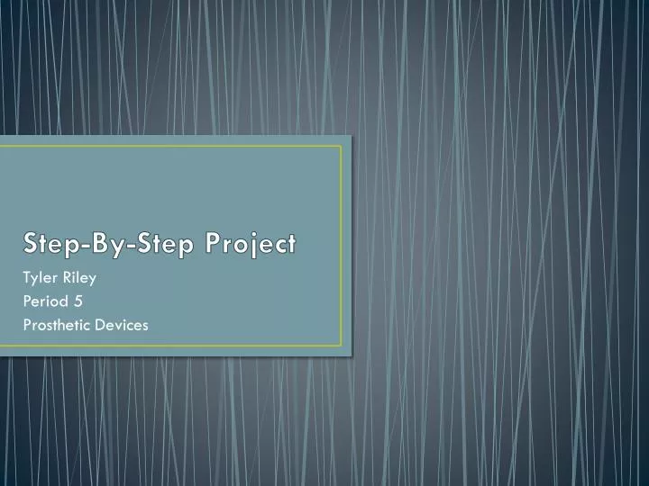 step by step project
