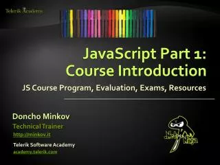 JavaScript Part 1: Course Introduction