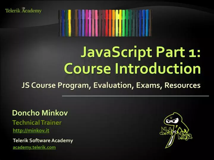 javascript part 1 course introduction
