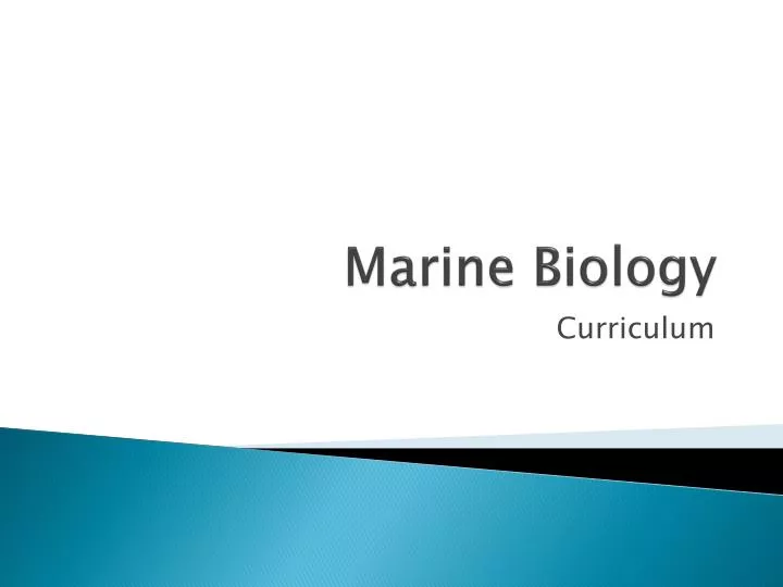 marine biology