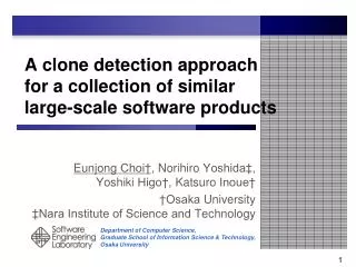 A clone detection approach for a collection of similar large-scale software products